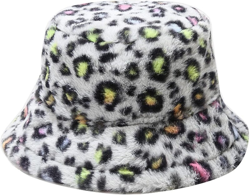 Women's Winter Faux Fur Fuzzy Warm Bucket Hat